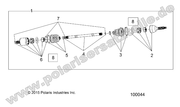 Drive Train, Front Half Shaft