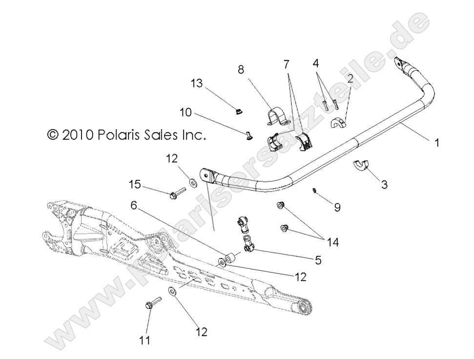 SUSPENSION, TORSION BAR, REAR