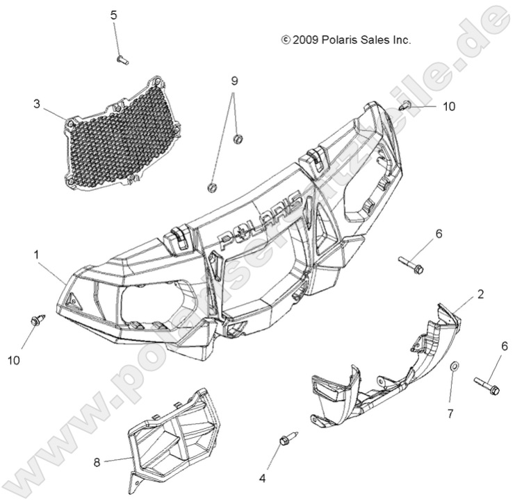 BODY, FRONT BUMPER and MOUNTING