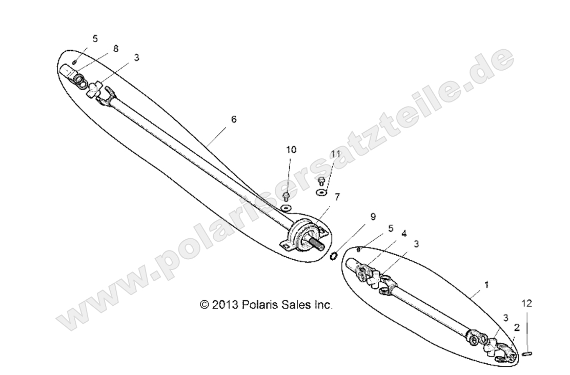 DRIVE TRAIN, FRONT PROP SHAFT