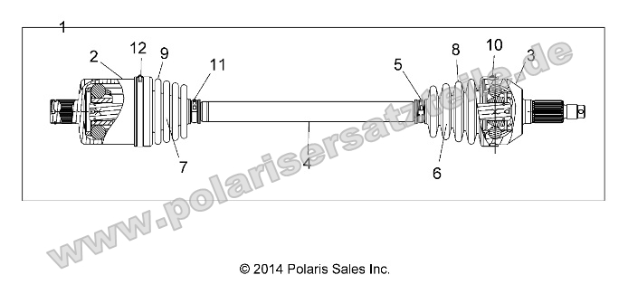 Drive Train, Rear Half Shaft