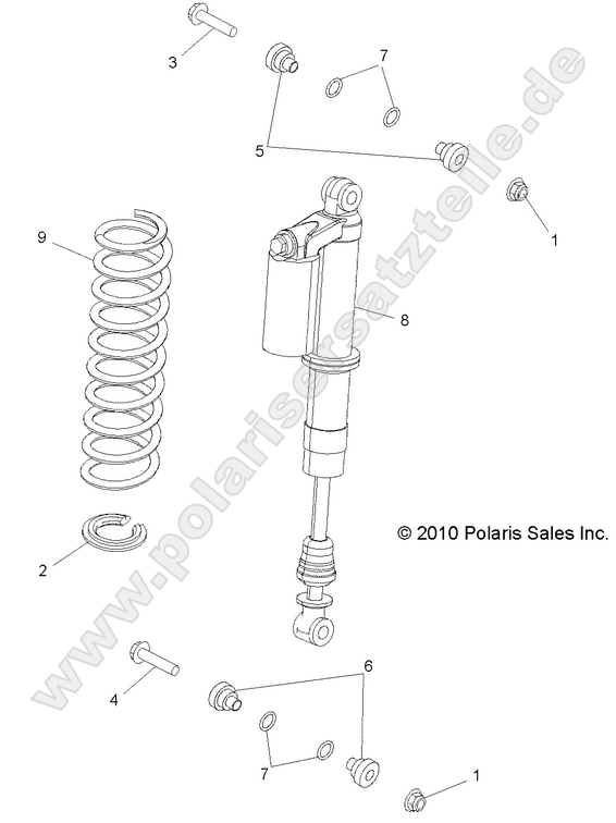 SUSPENSION, FRONT SHOCK MOUNTING 1