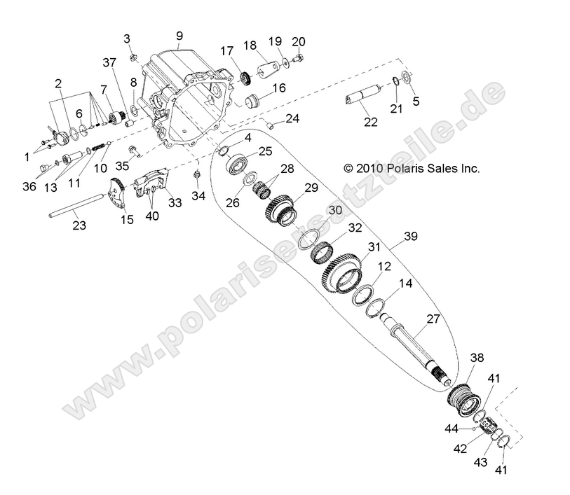 DRIVE TRAIN, MAIN GEARCASE INTERNAL COMPONENTS 2