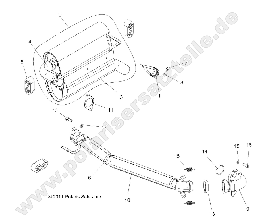 ENGINE, EXHAUST SYSTEM