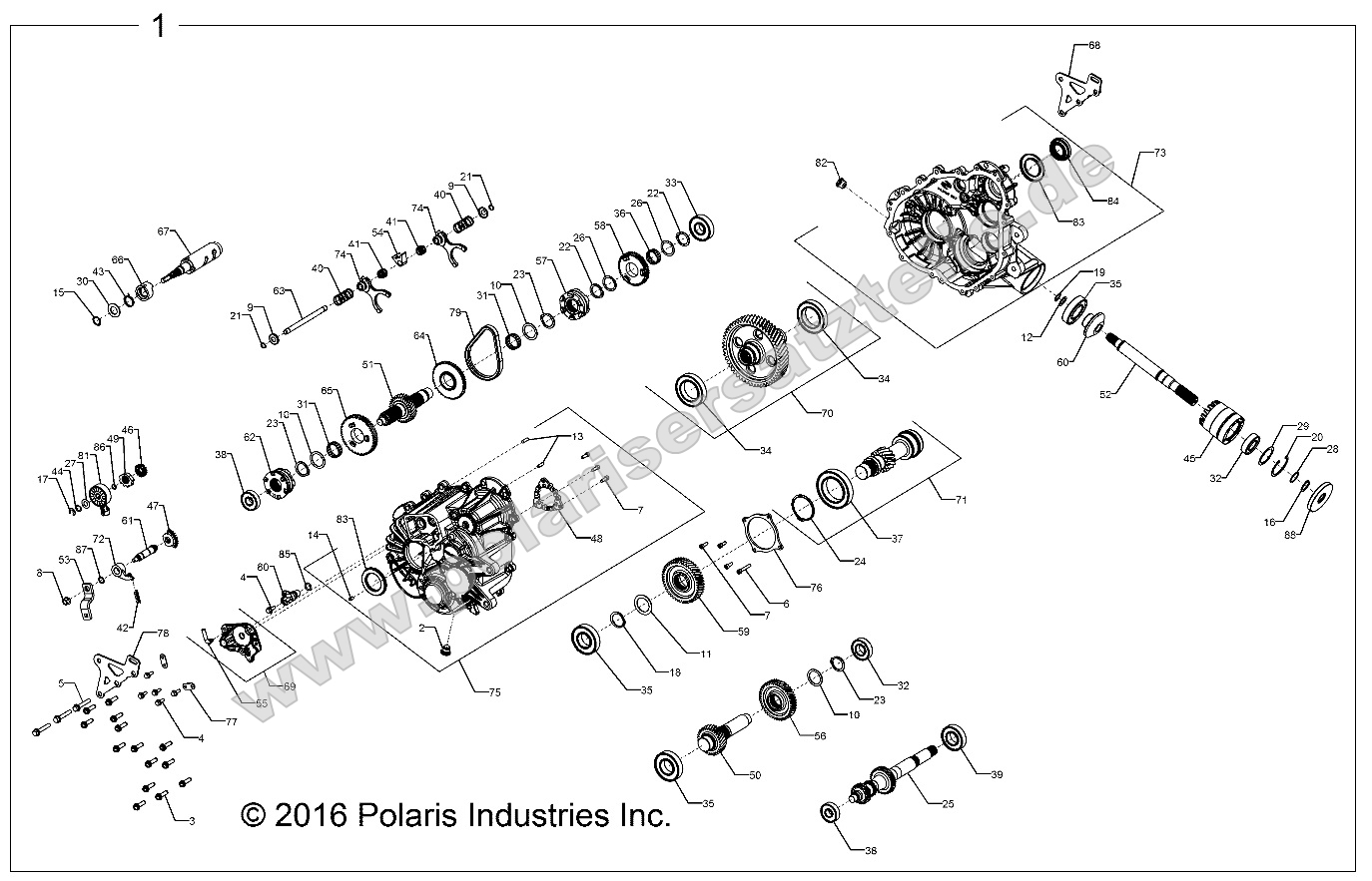 Drive Train, Main Gearcase Internals