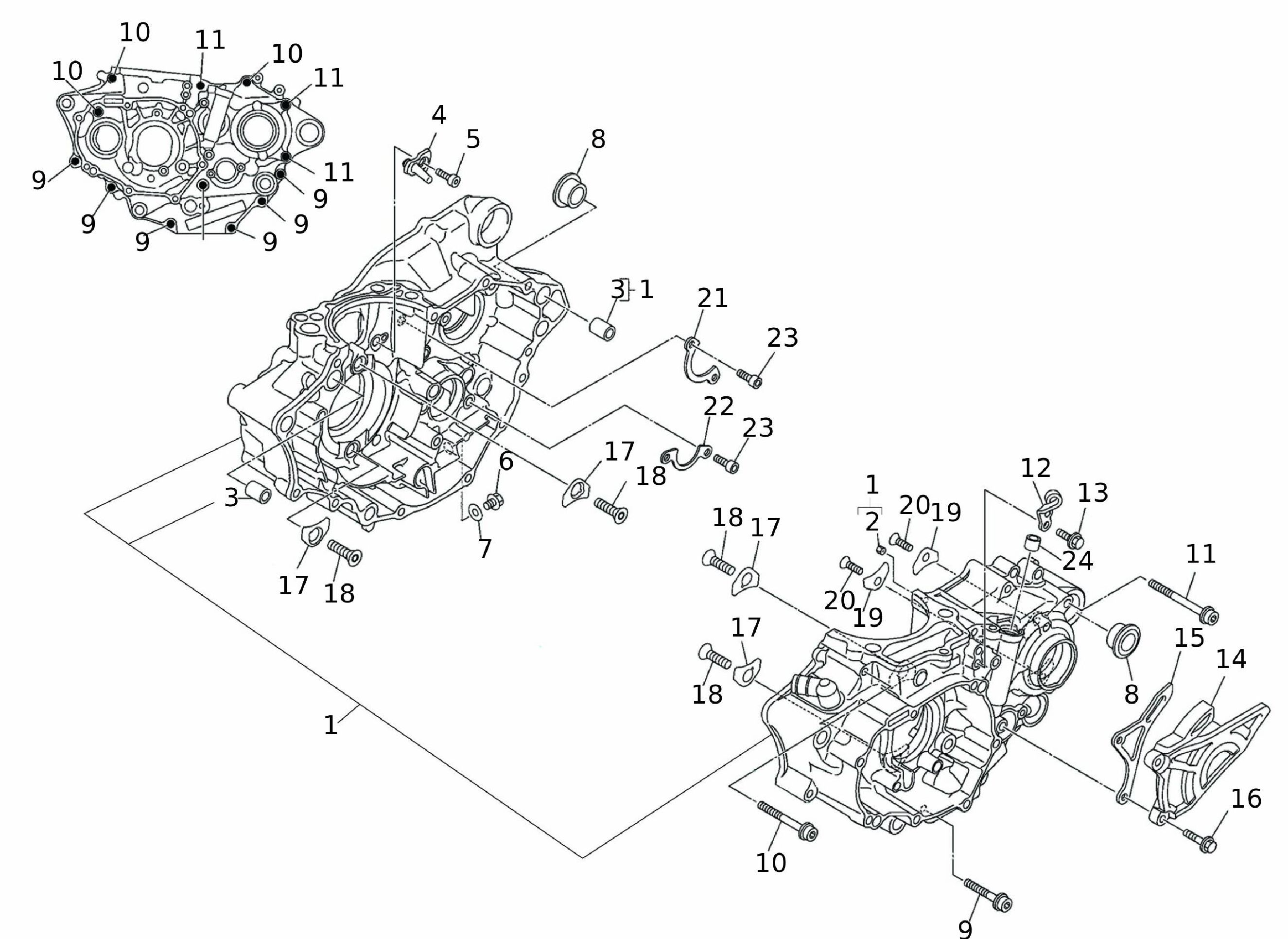 Motorgehäuse Motorgehäuse