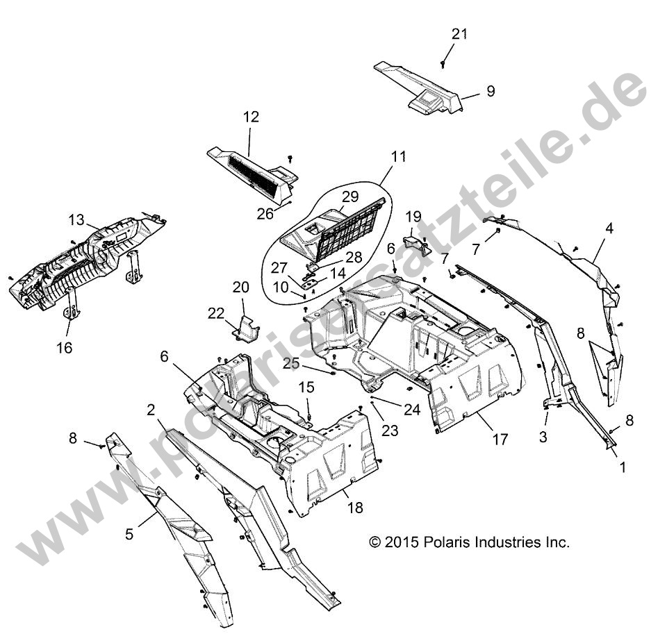 BODY, REAR RACK AND FENDERS