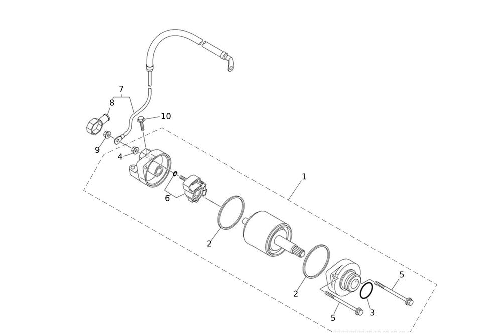 Caballero700-Motor-starten Anlasser