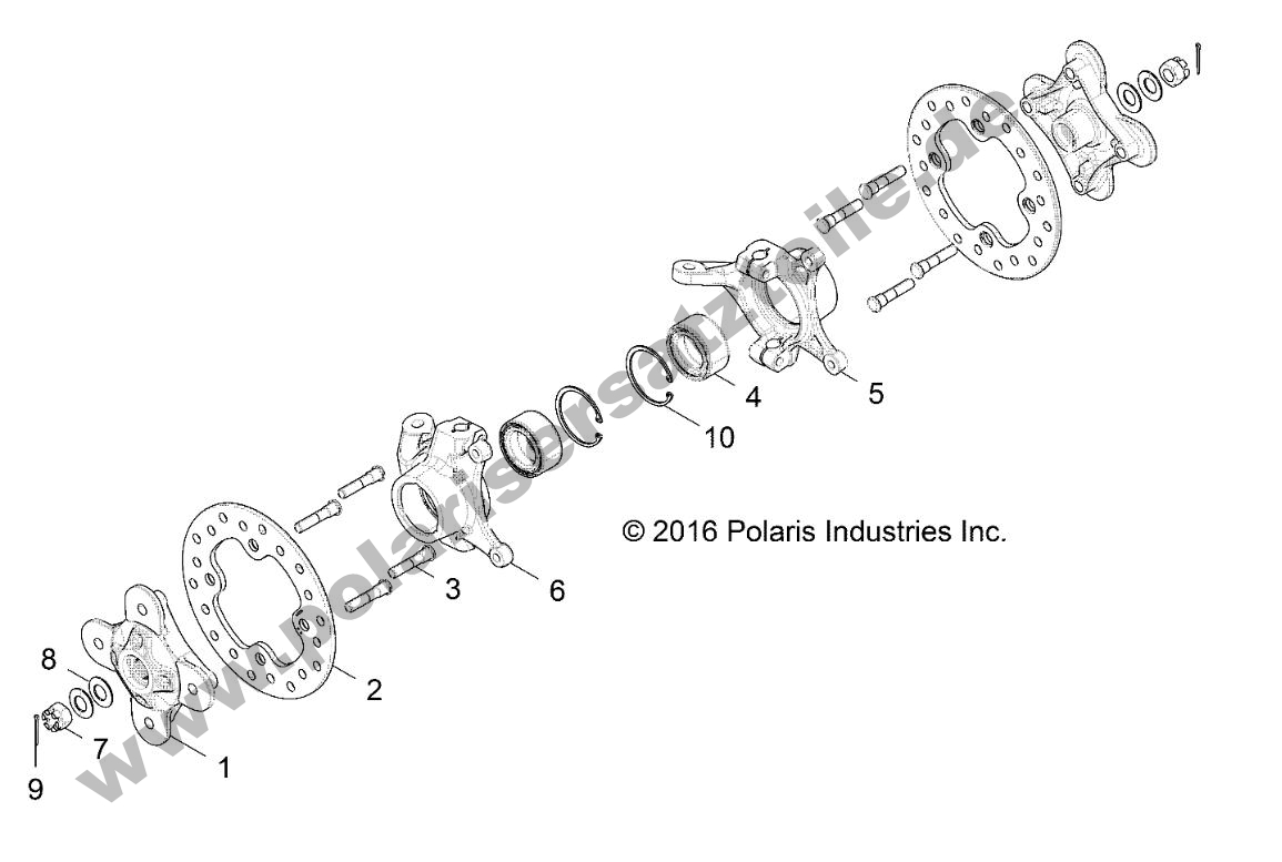 SUSPENSION, FRONT CARRIER AND HUB