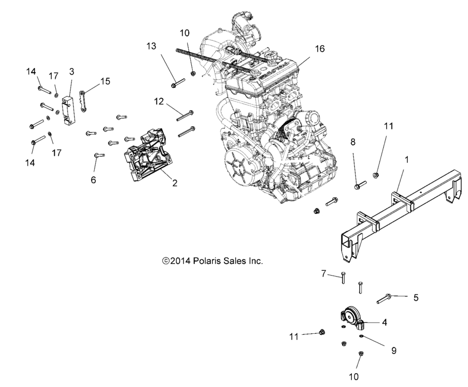 ENGINE, ENGINE MOUNTING