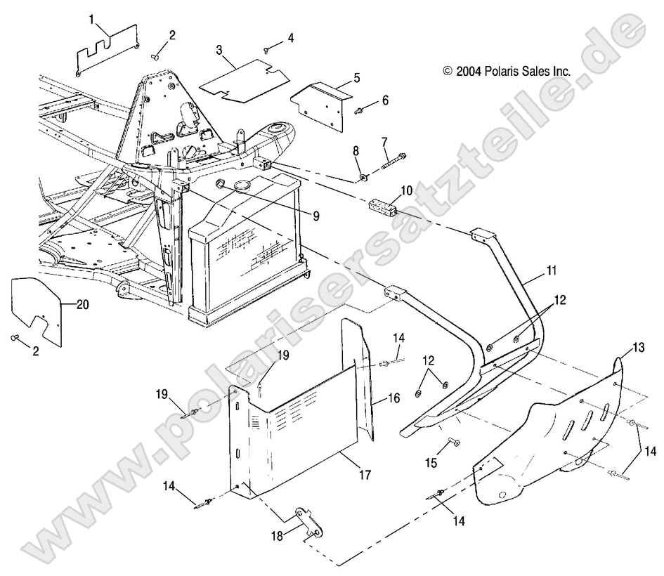 BUMPER, FRONT and SHIELDS