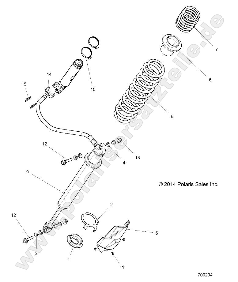 SUSPENSION, REAR SHOCK MOUNTING