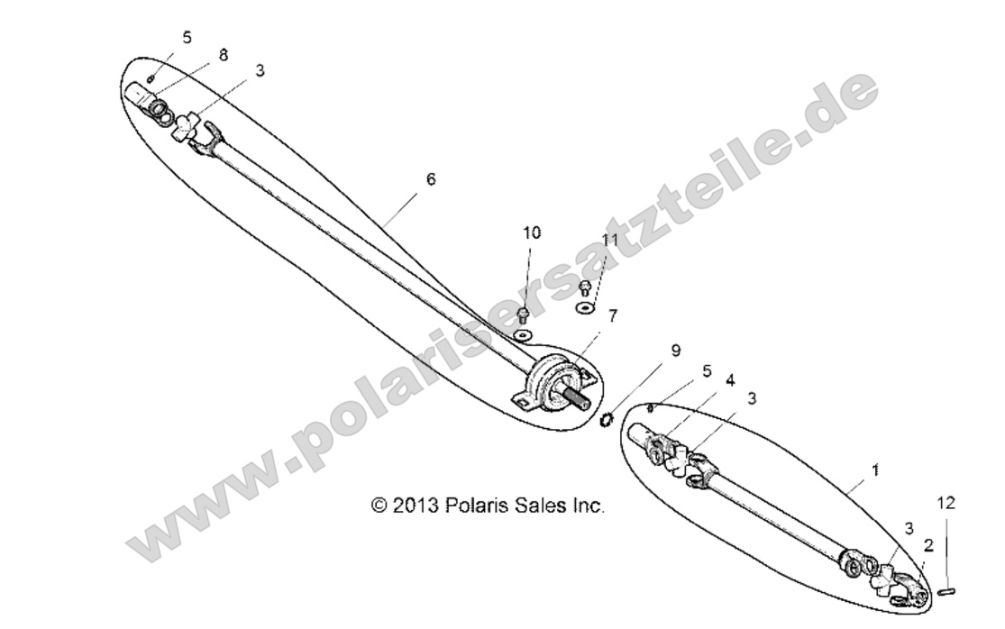 DRIVE TRAIN, FRONT PROP SHAFT