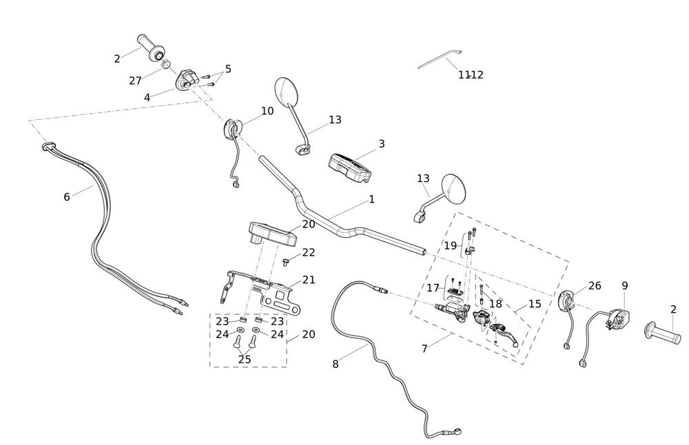 XE300MY24-Lenker-Bedienelement Lenker / Bedienelement