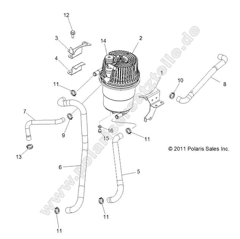 ENGINE, OIL TANK and LINES