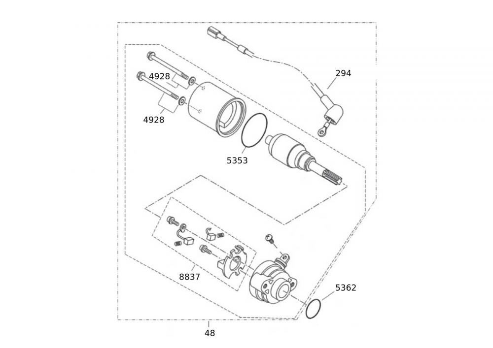 Motor15-Fantic-Caballero-125-MY2018-Scrambler Anlasser