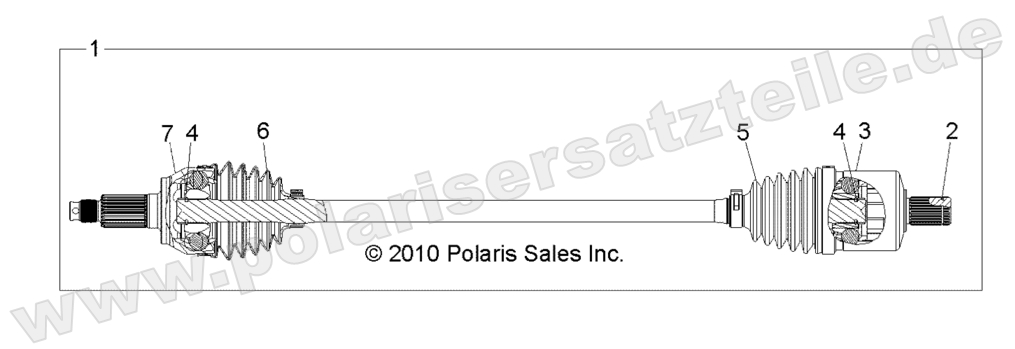 DRIVE TRAIN, FRONT HALF SHAFT