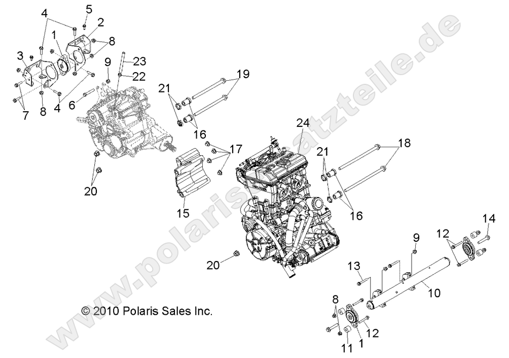 ENGINE, TRANSMISSION MOUNTING