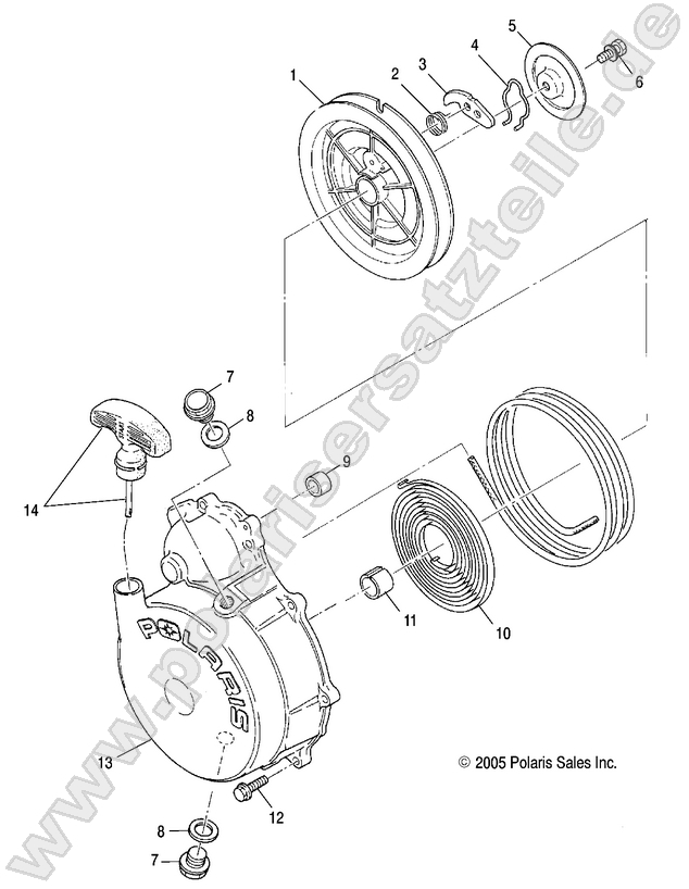 ENGINE, RECOIL STARTER