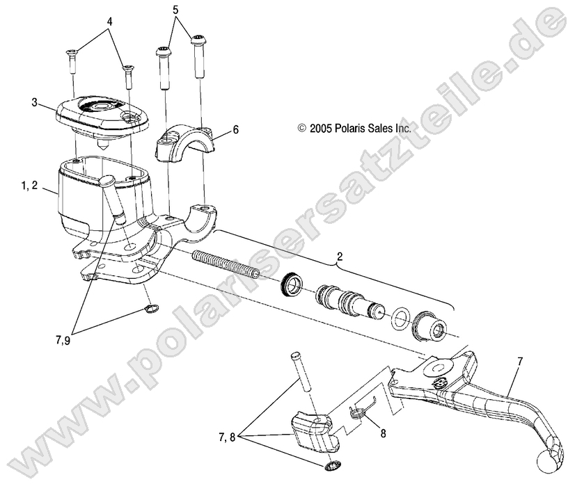 BRAKES, FRONT BRAKE LEVER and MASTER CYLINDER