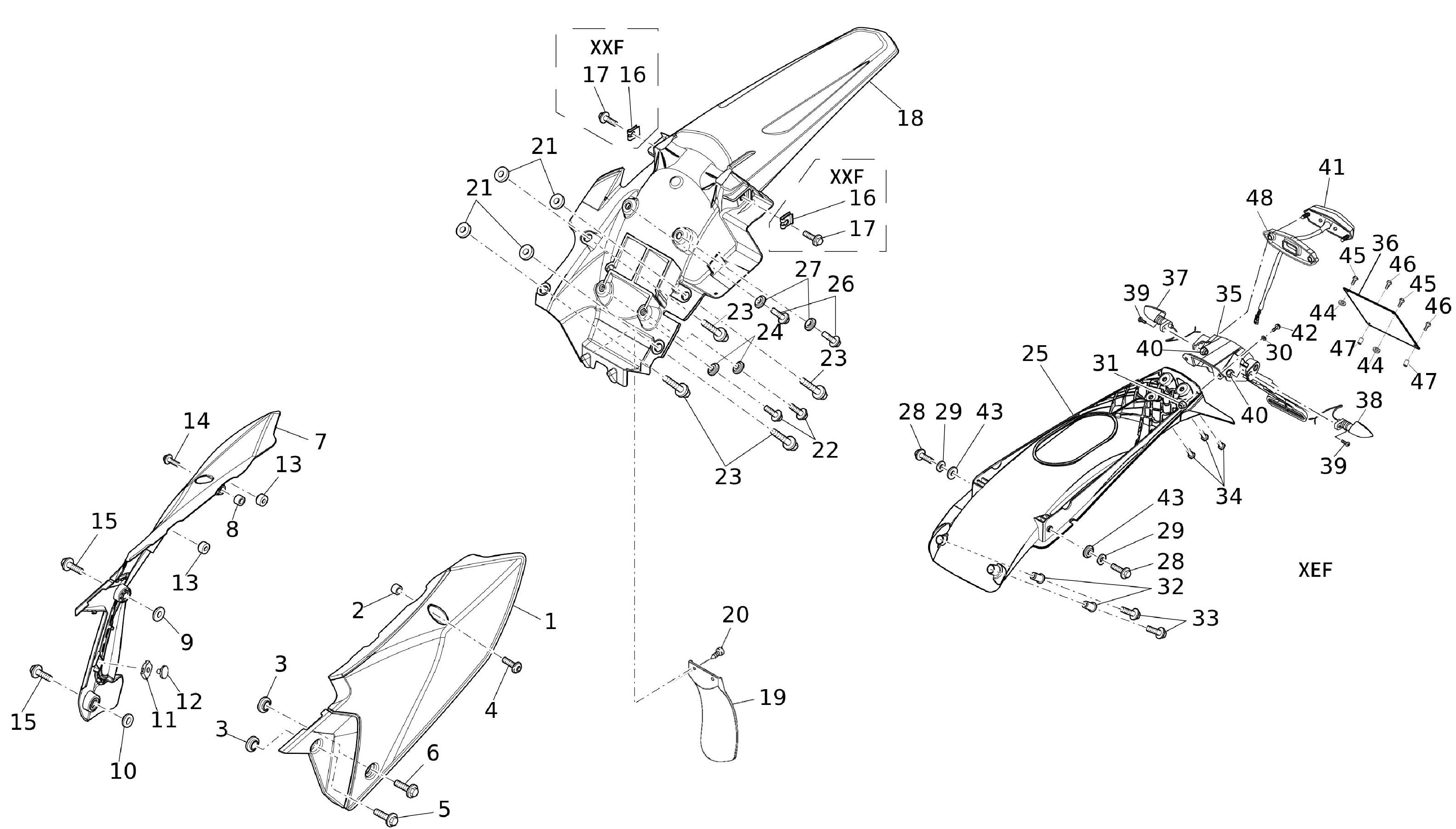 Verkleidung hinten Verkleidung hinten