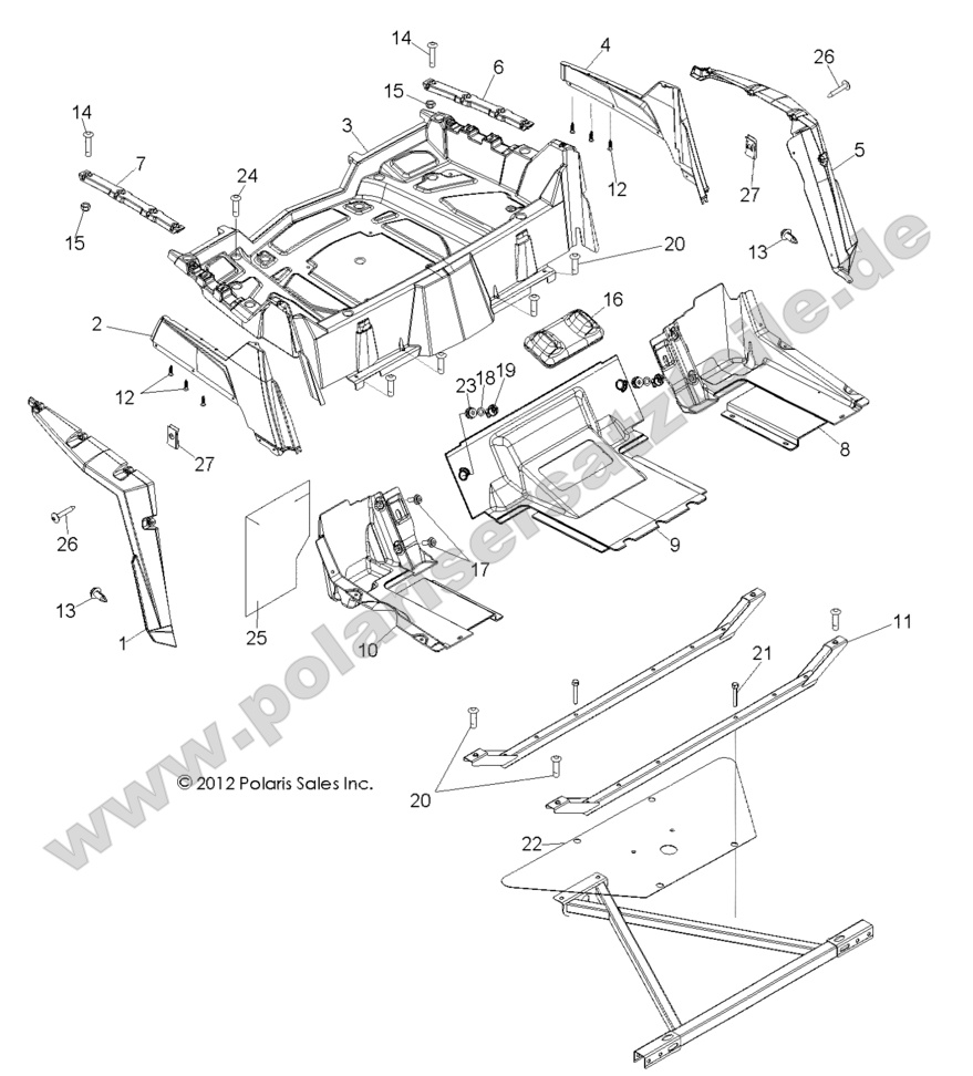 BODY, REAR RACK and FENDERS