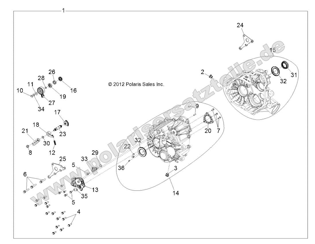 DRIVE TRAIN, MAIN GEARCASE