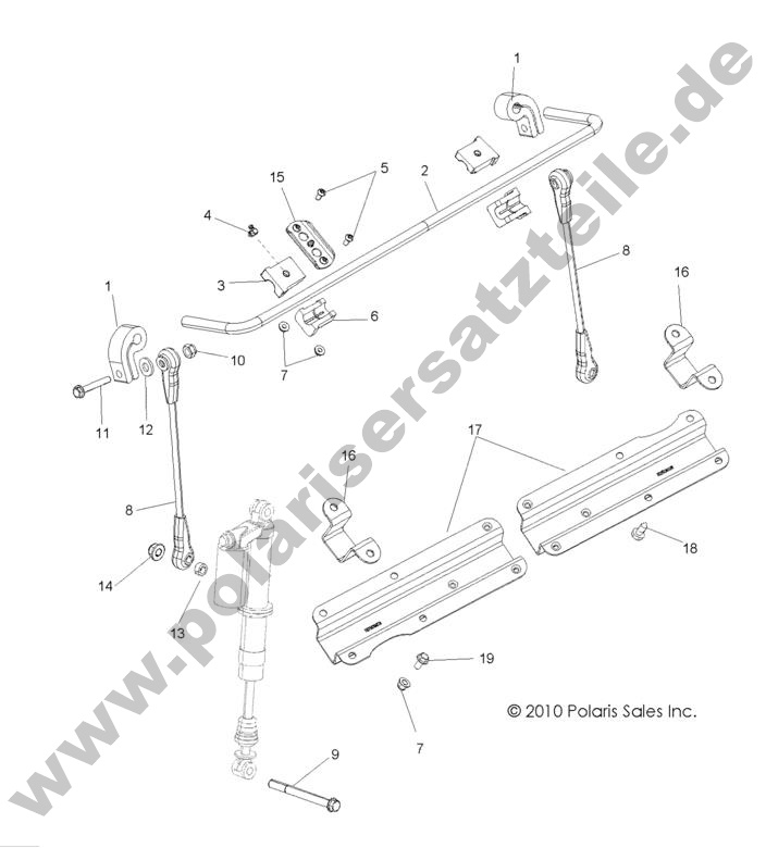 SUSPENSION, STABILIZER BAR, FRONT