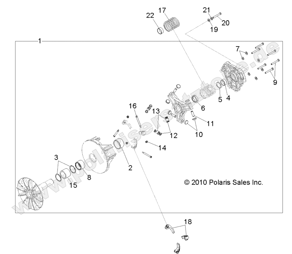 DRIVE TRAIN, PRIMARY CLUTCH