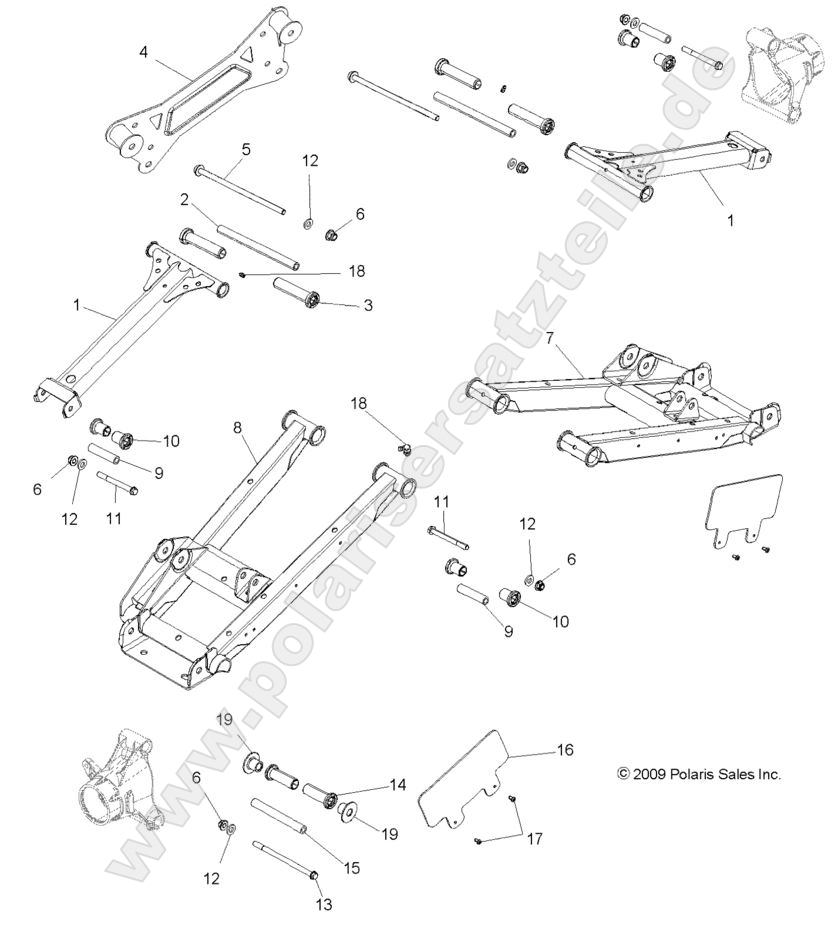 SUSPENSION, REAR CONTROL ARMS