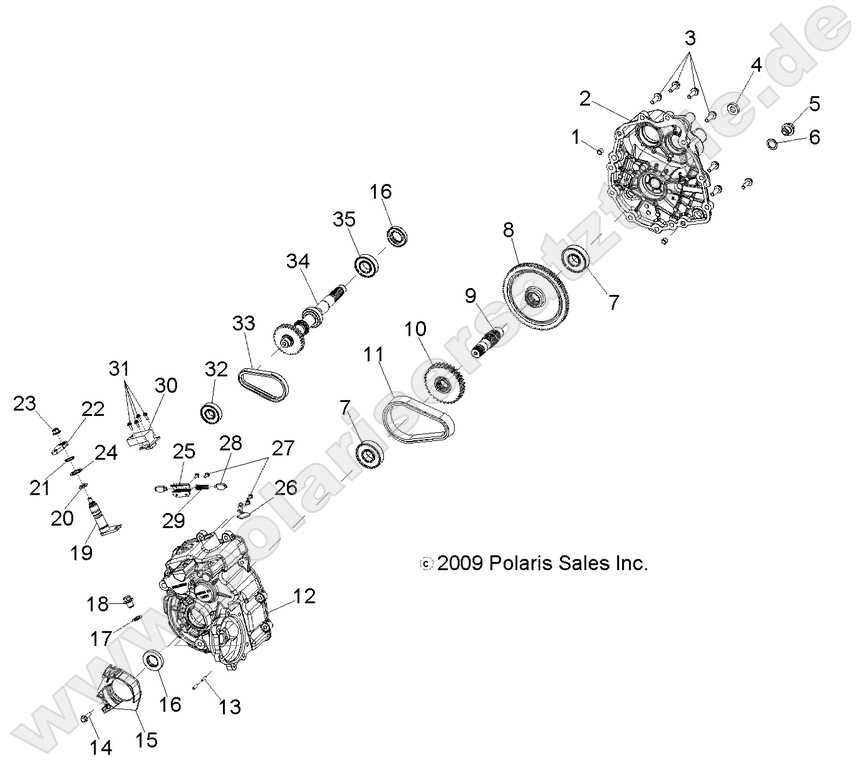 DRIVE TRAIN, MAIN GEARCASE