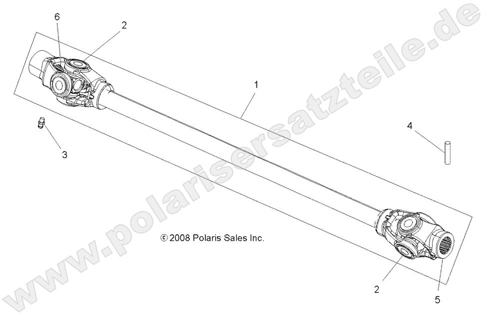 DRIVE TRAIN, PROP SHAFT, FRONT