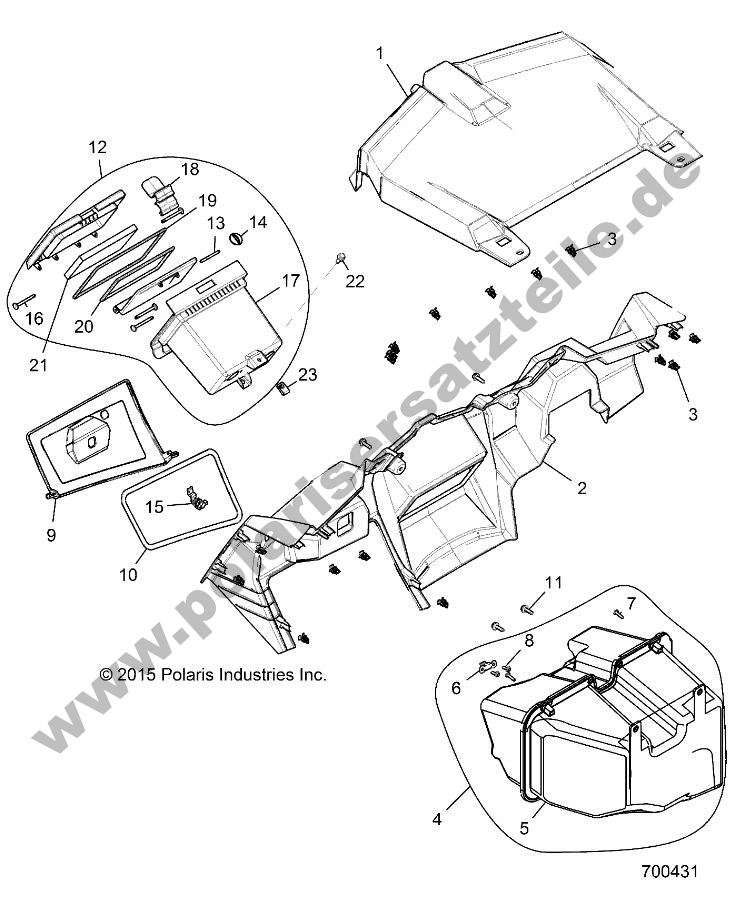 BODY, DASH AND GLOVEBOX