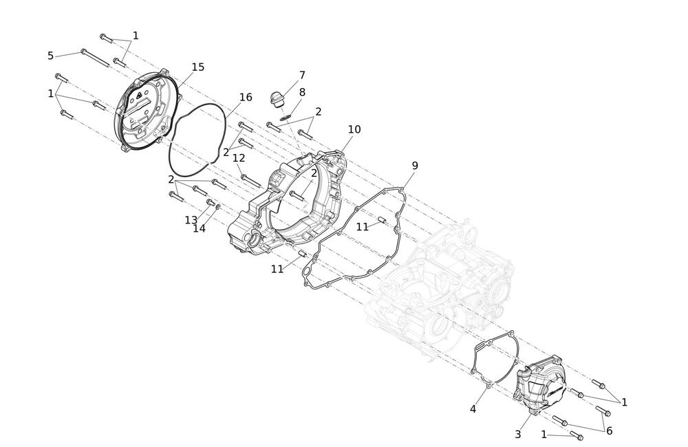 XE300MY24-Kurbelgehaeusedeckel Motorgehäusedeckel