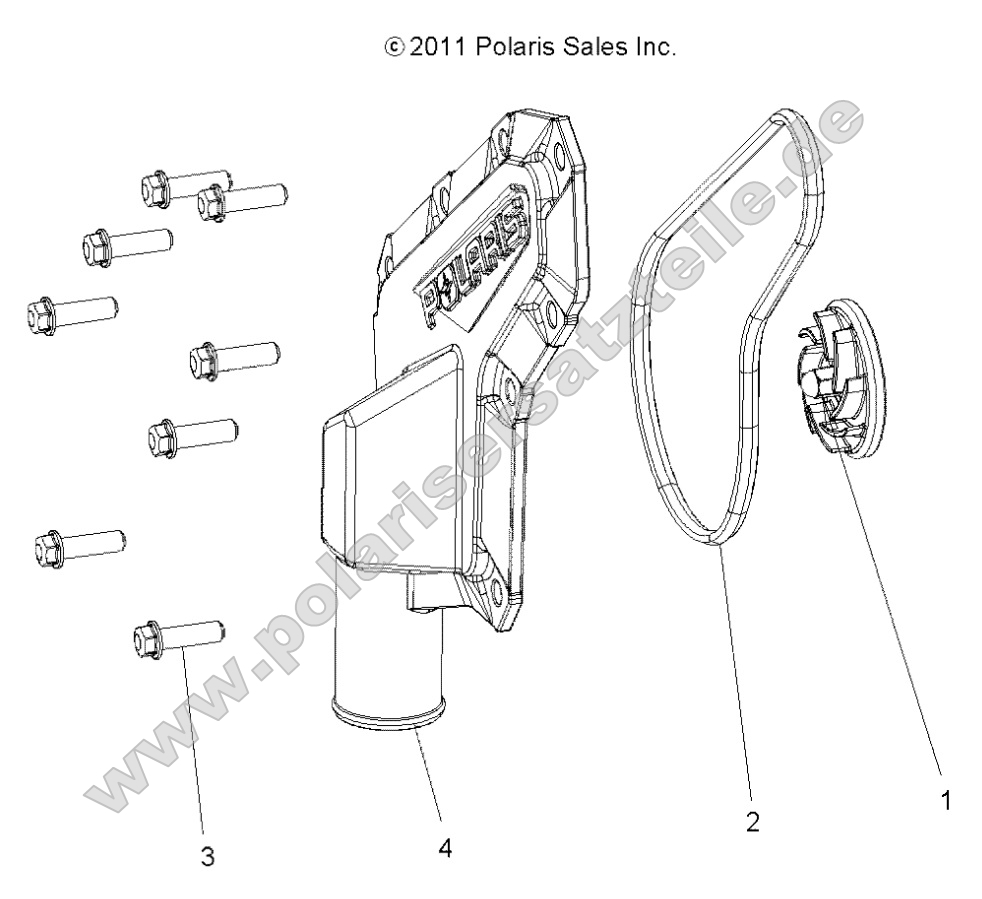Engine, Waterpump Impeller and Cover