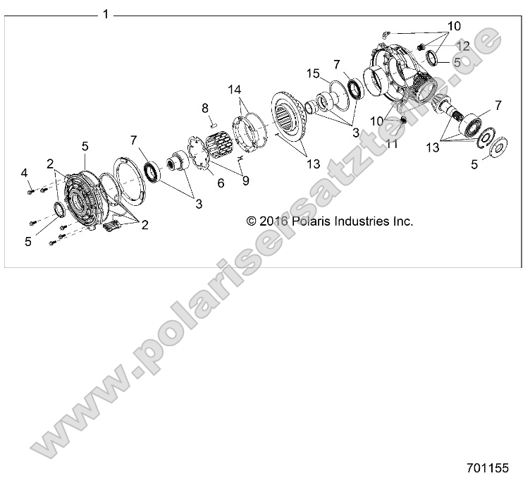 Drive Train, Front Gearcase Internals (to 11/1/16)