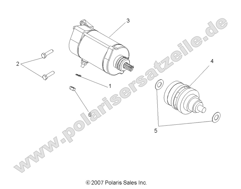engine starting motor