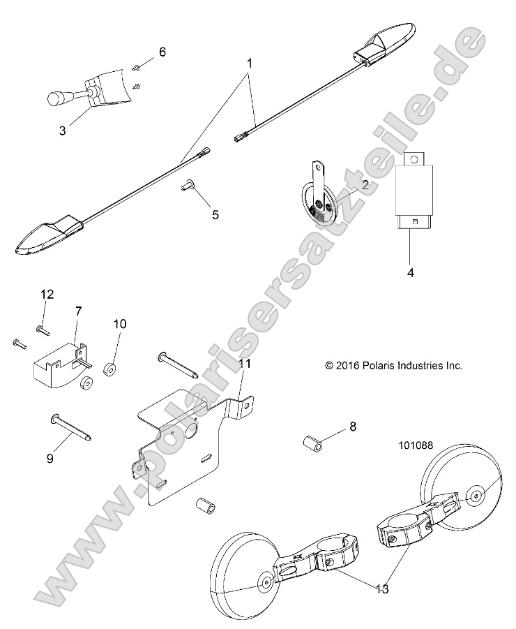Electrical, Turn Signals, Horn and Mirrors