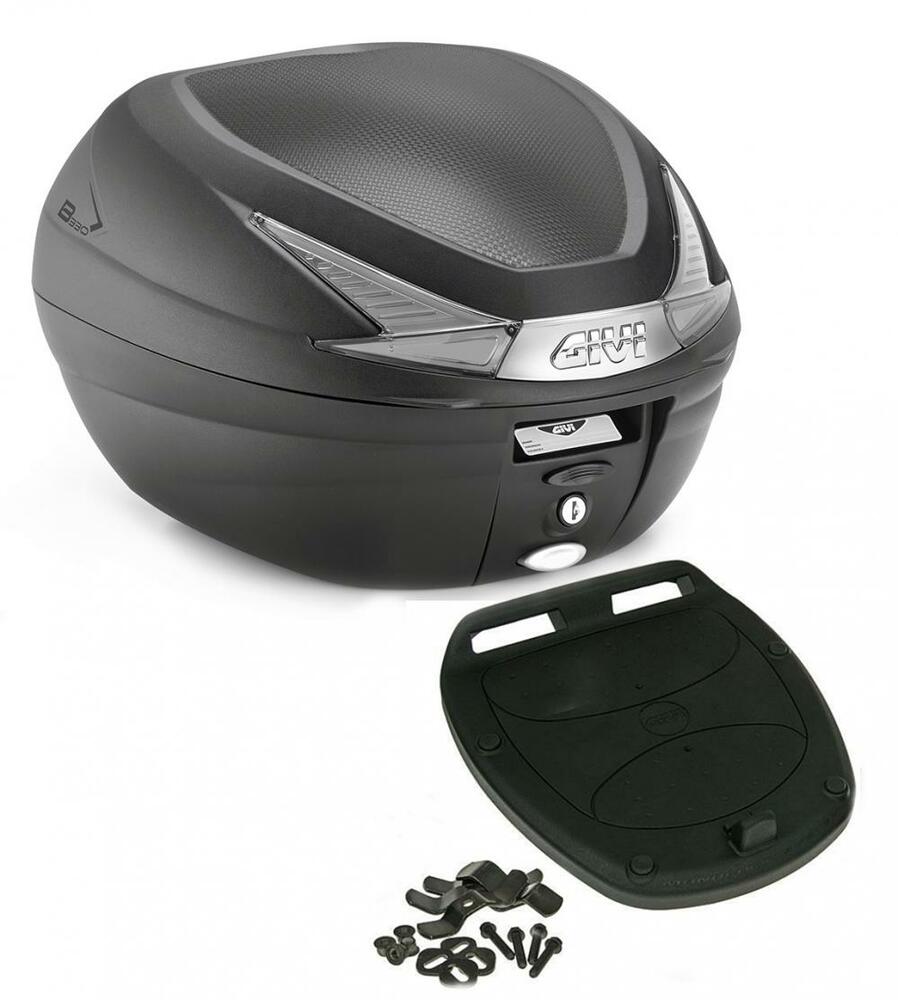 Givi Monolock Topcase B330 Tech - 33 Liter - schwarz - inkl. Montagekit