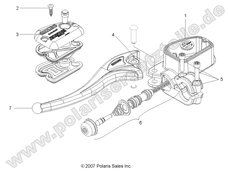 BRAKES, LEFT HAND MASTER CYLINDER