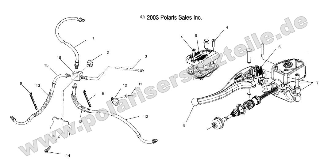 Controls - Master Cylinder/Brake Line