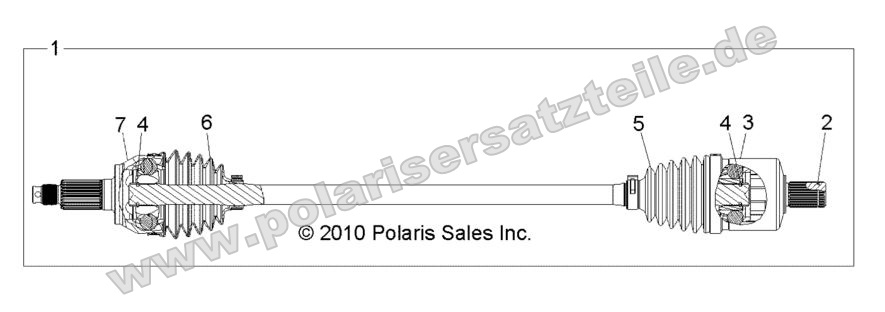 DRIVE TRAIN, FRONT HALF SHAFT