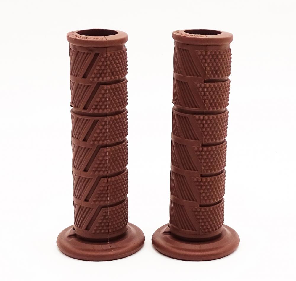 TMP Motorrad Scrambler - modern Classic Lenkergriffe dunkelbraun