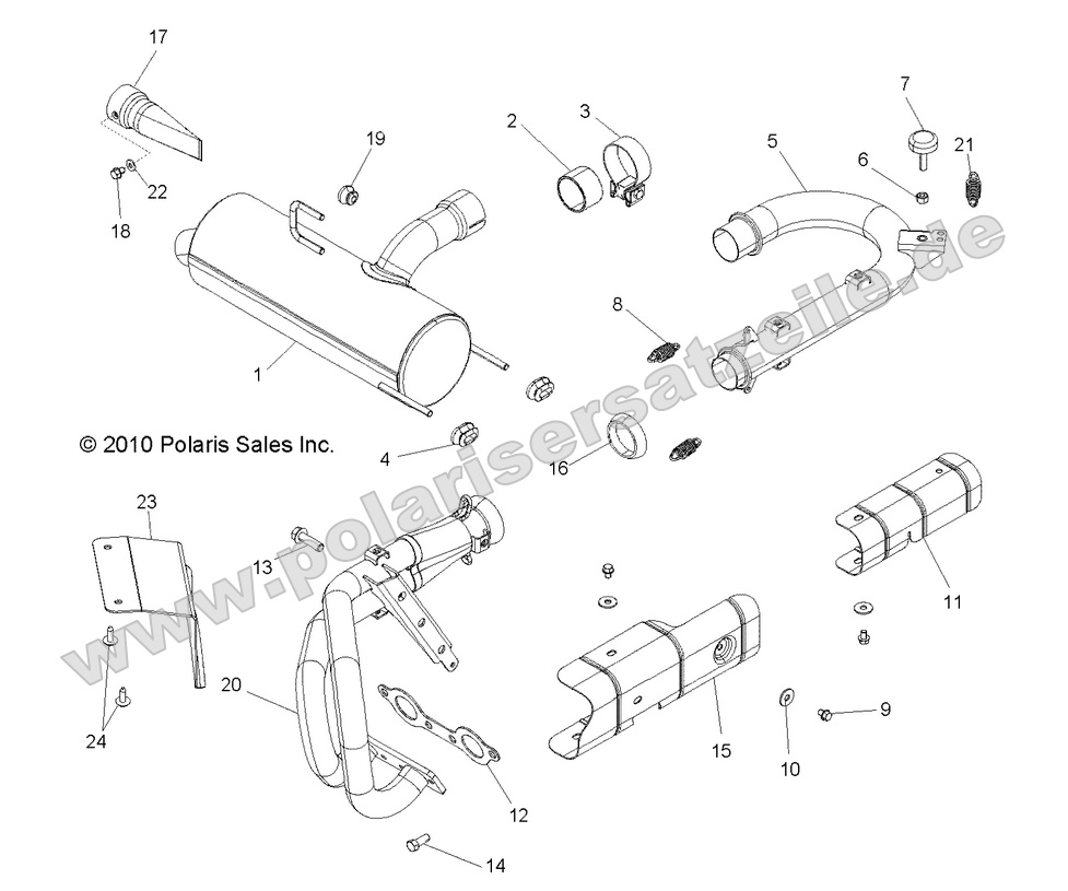 ENGINE, EXHAUST SYSTEM