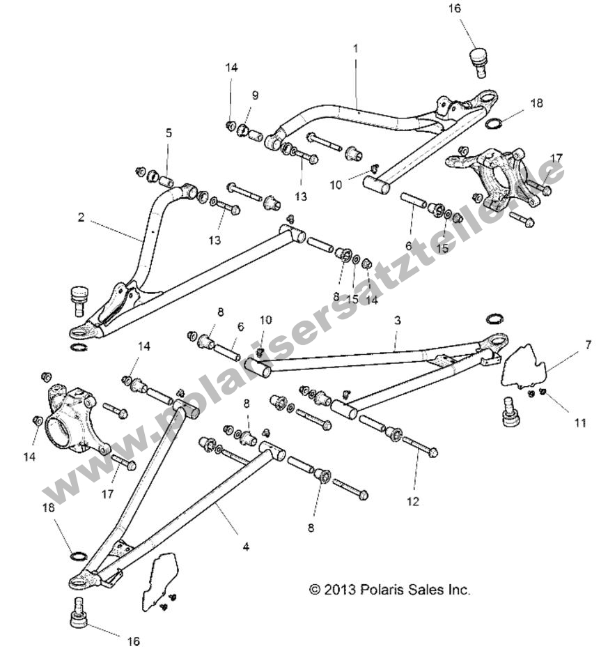 SUSPENSION, FRONT CONTROL ARMS