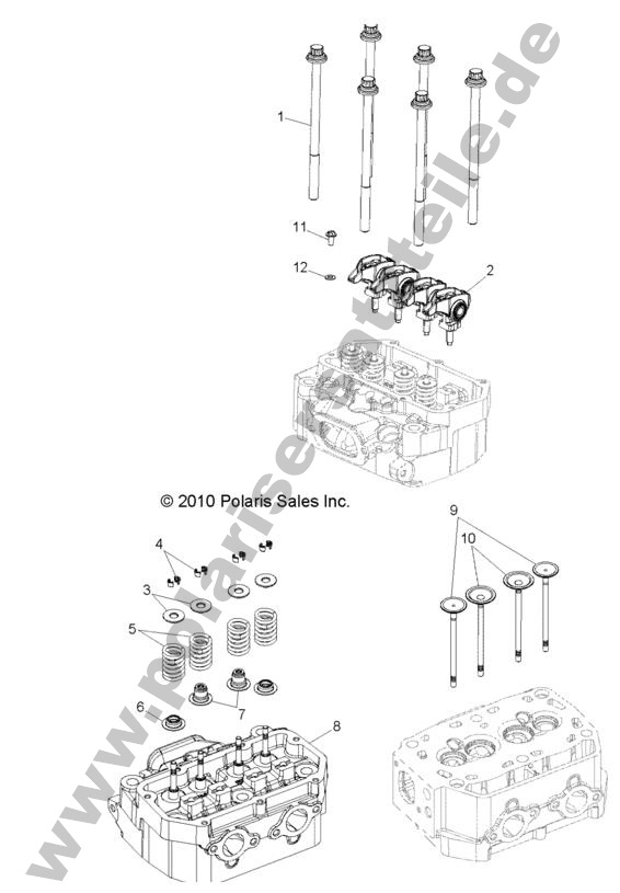ENGINE, CYLINDER HEAD and VALVES