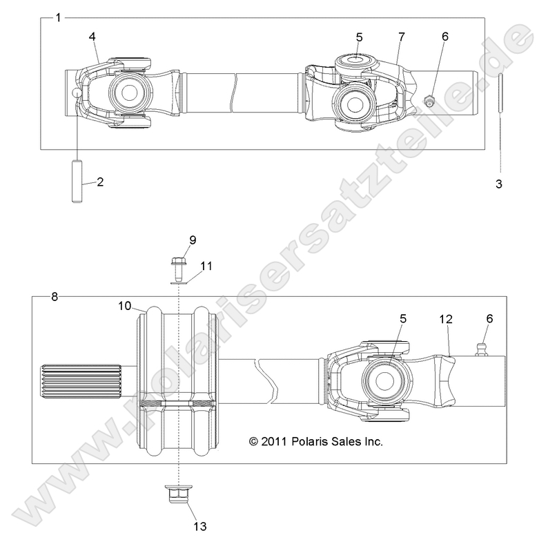 DRIVE TRAIN, FRONT PROP SHAFT