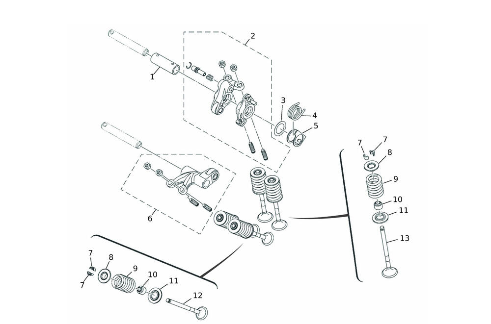 Caballero125MY24-Ventile Ventilsystem