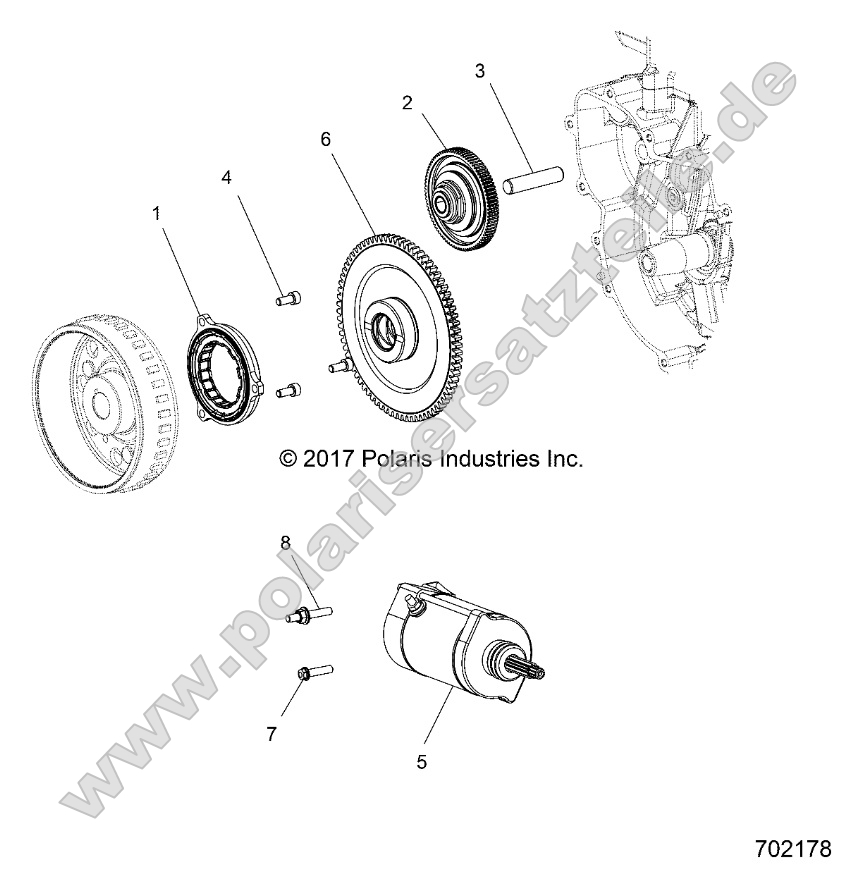 Engine, Starter and Drive