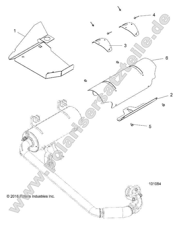 Engine, Exhaust System Shields